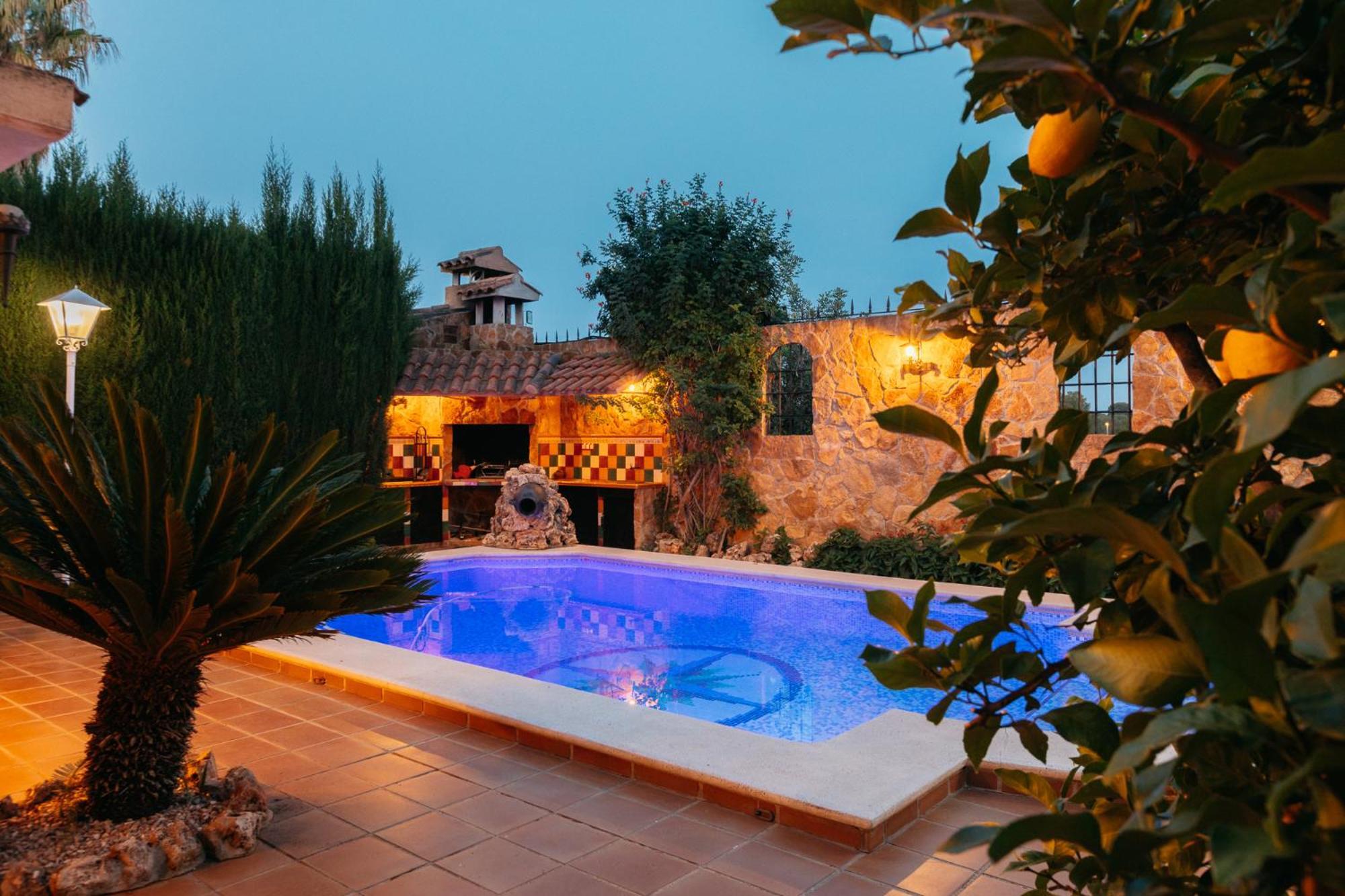 Chalet, Villa Rodeada De Naturaleza Piscina A Doce Klm De Valencia Y 7 Del Aeropuerto מראה חיצוני תמונה