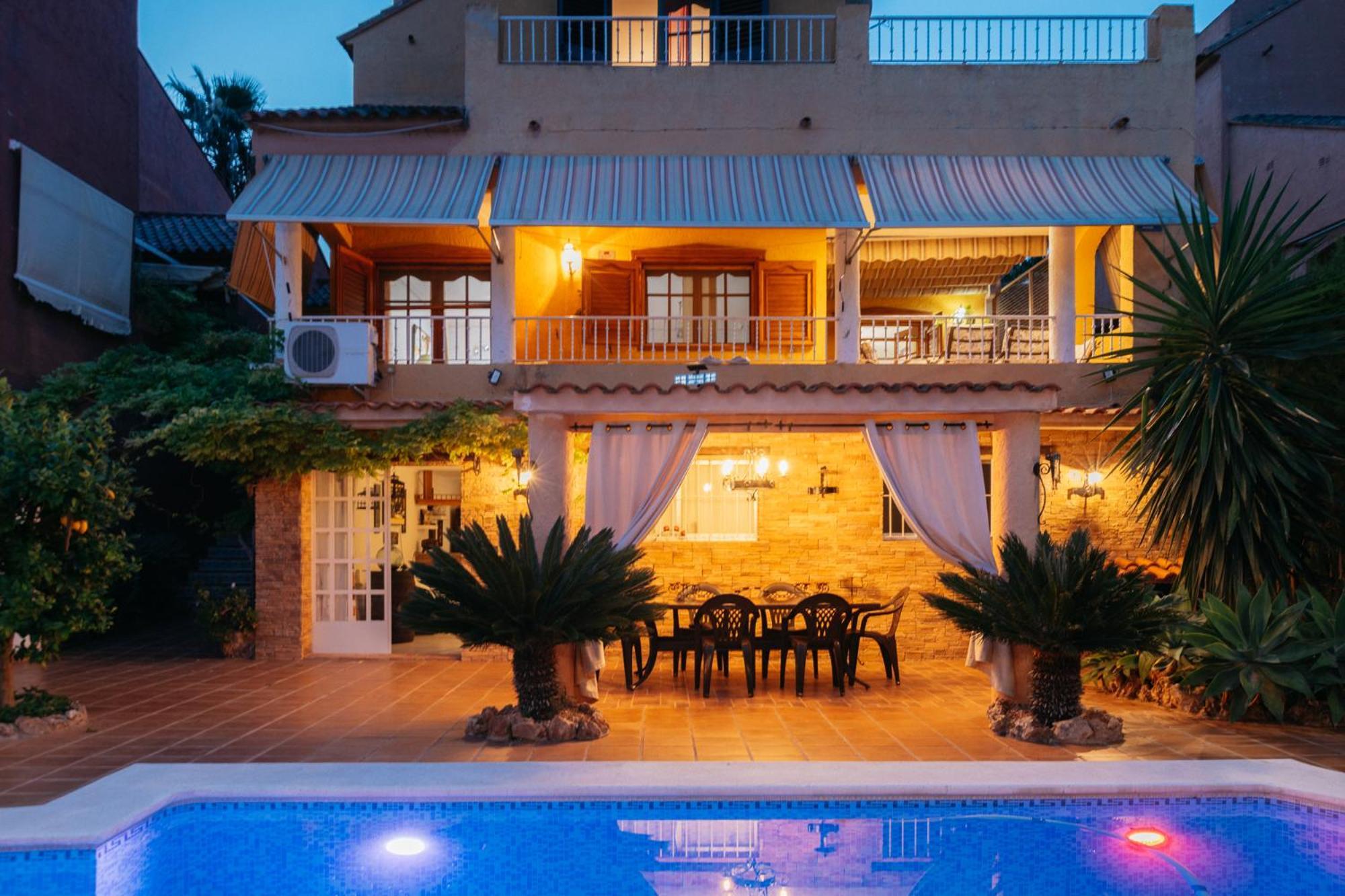 Chalet, Villa Rodeada De Naturaleza Piscina A Doce Klm De Valencia Y 7 Del Aeropuerto מראה חיצוני תמונה